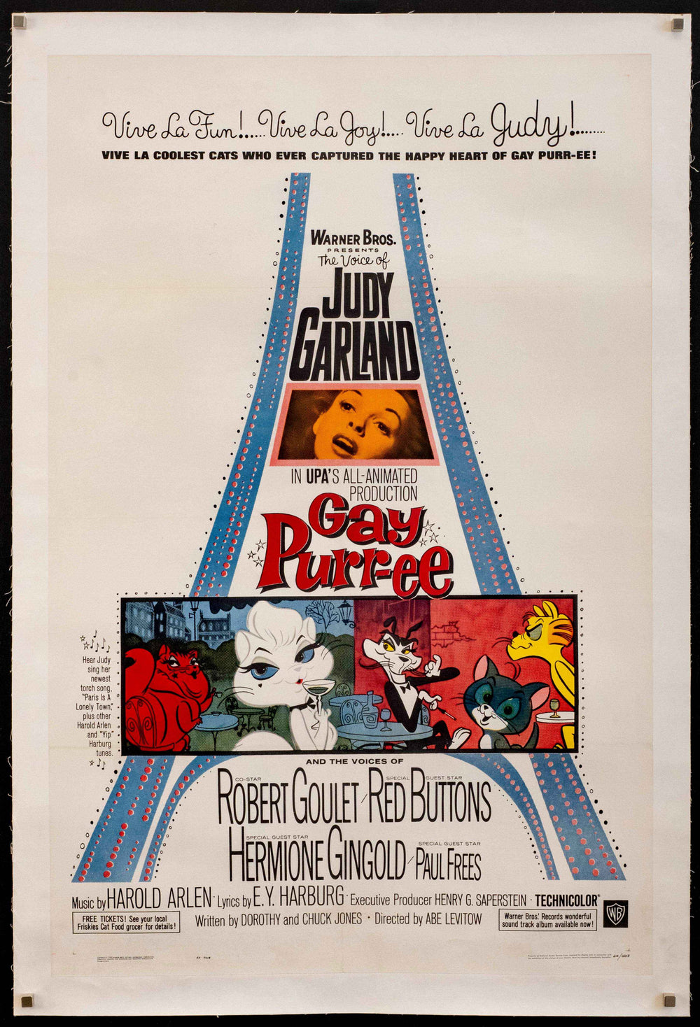 Gay Purr-ee Original Vintage Movie Poster