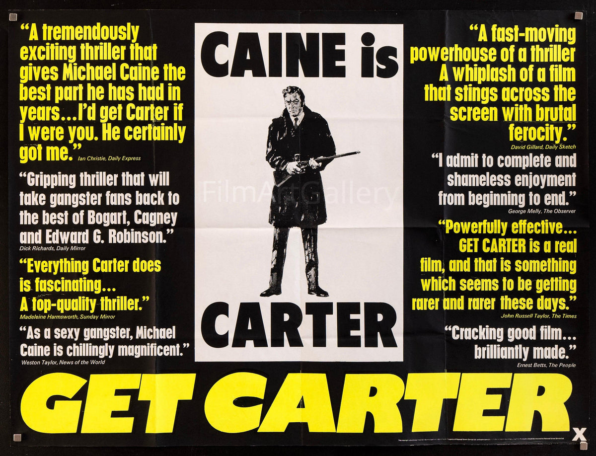 Get Carter British Quad (30x40) Original Vintage Movie Poster