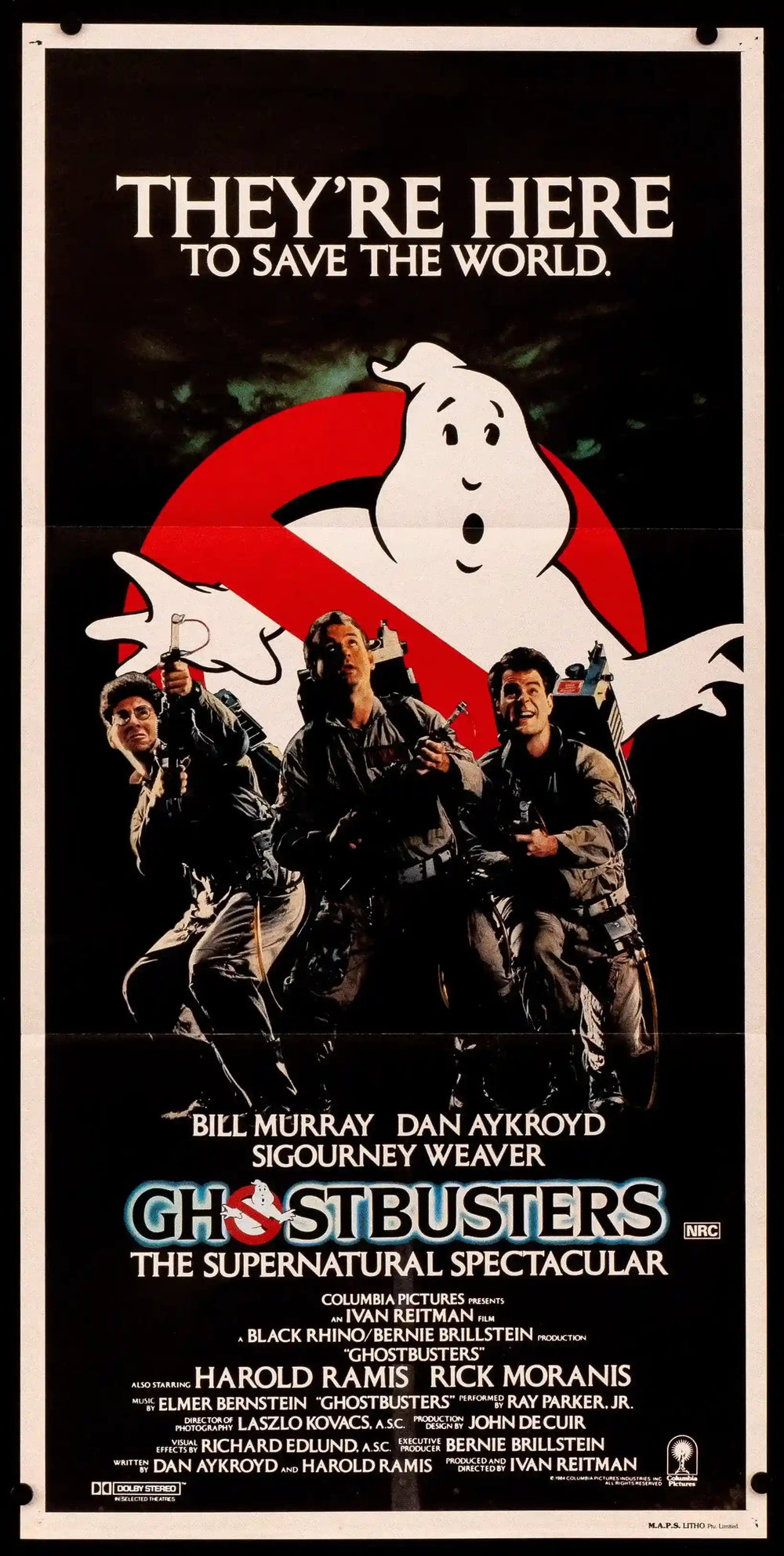 Ghostbusters (Ghost Busters) Original Vintage Movie Poster