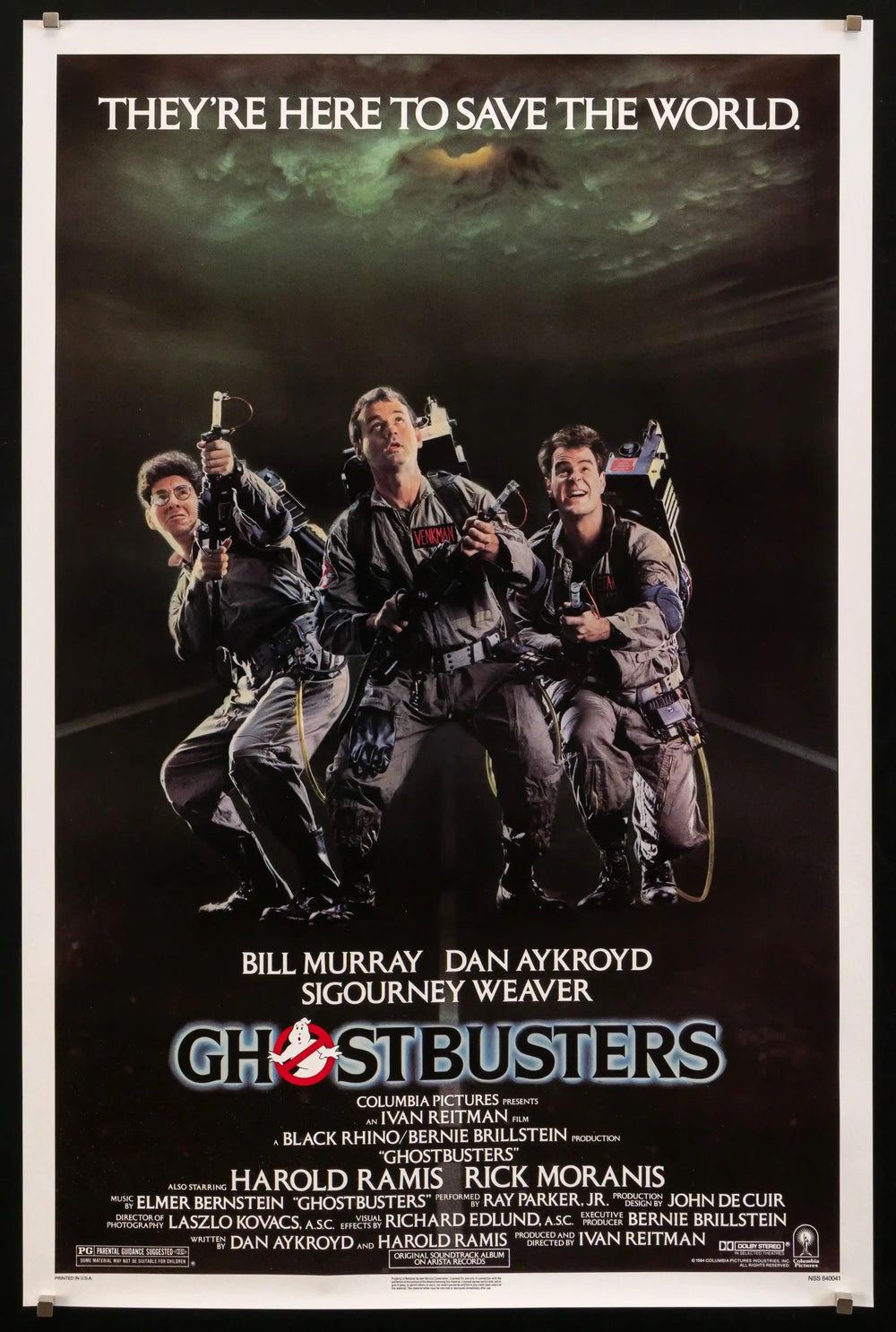 Ghostbusters Original Vintage Movie Poster