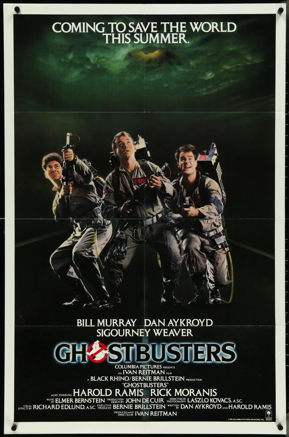 Ghostbusters Original Vintage Movie Poster