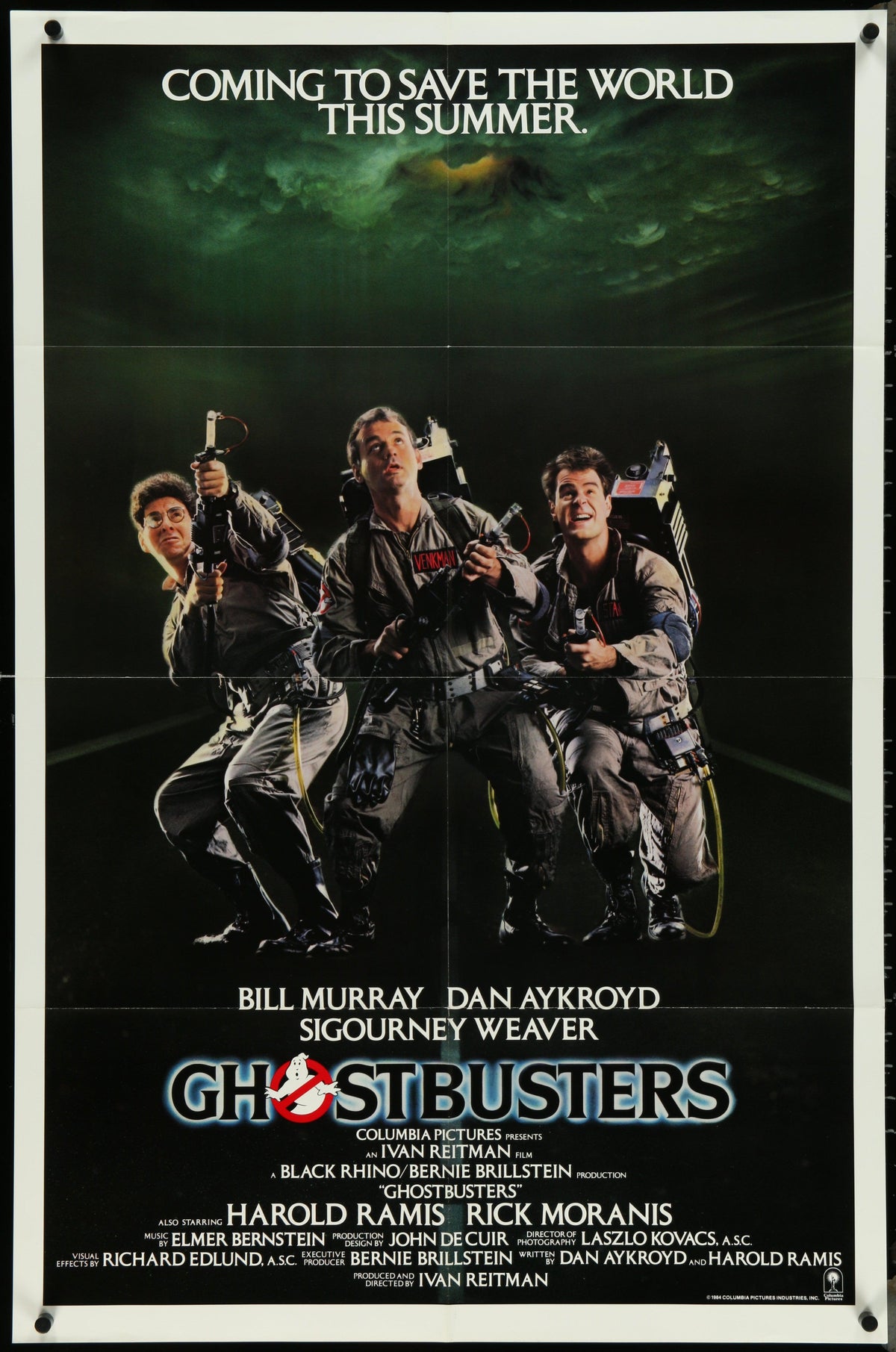 Ghostbusters Original Vintage Movie Poster