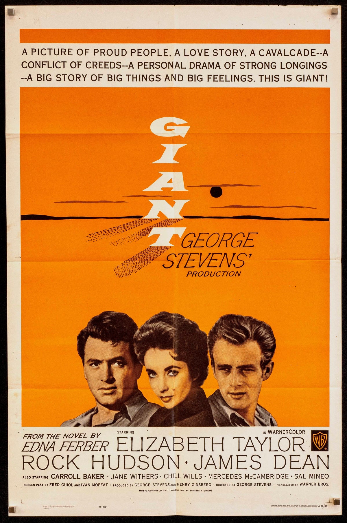 Giant 1 Sheet (27x41) Original Vintage Movie Poster