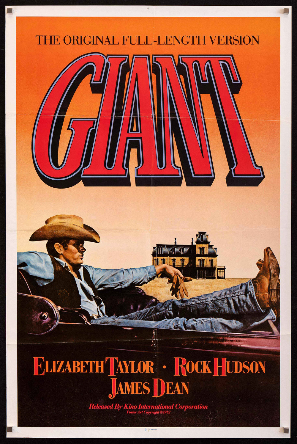 Giant Original Vintage Movie Poster