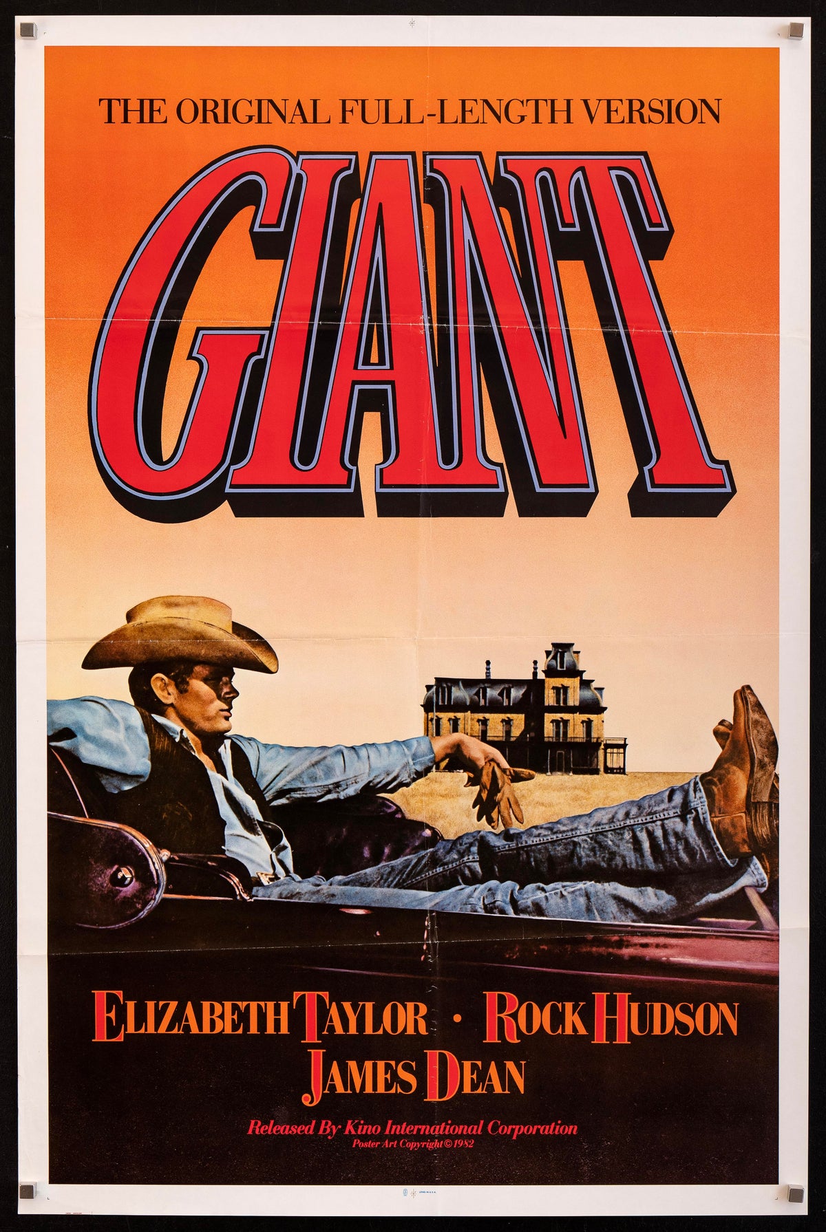 Giant Original Vintage Movie Poster