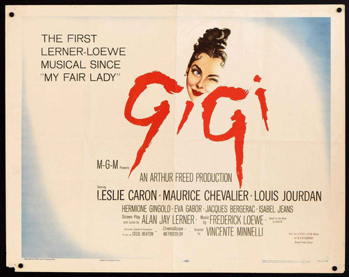 Gigi Original Vintage Movie Poster