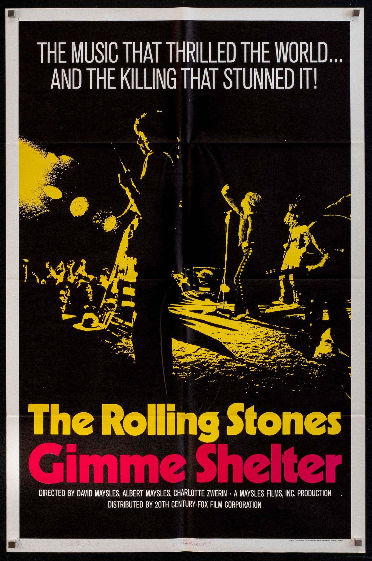 Gimme Shelter Original Vintage Movie Poster