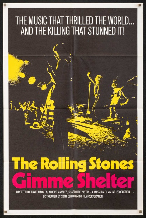 Gimme Shelter Original Vintage Movie Poster