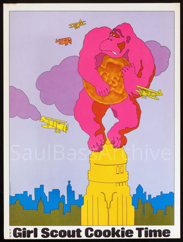 Girl Scout Cookie Poster (King Kong) 15x20 Original Vintage Movie Poster
