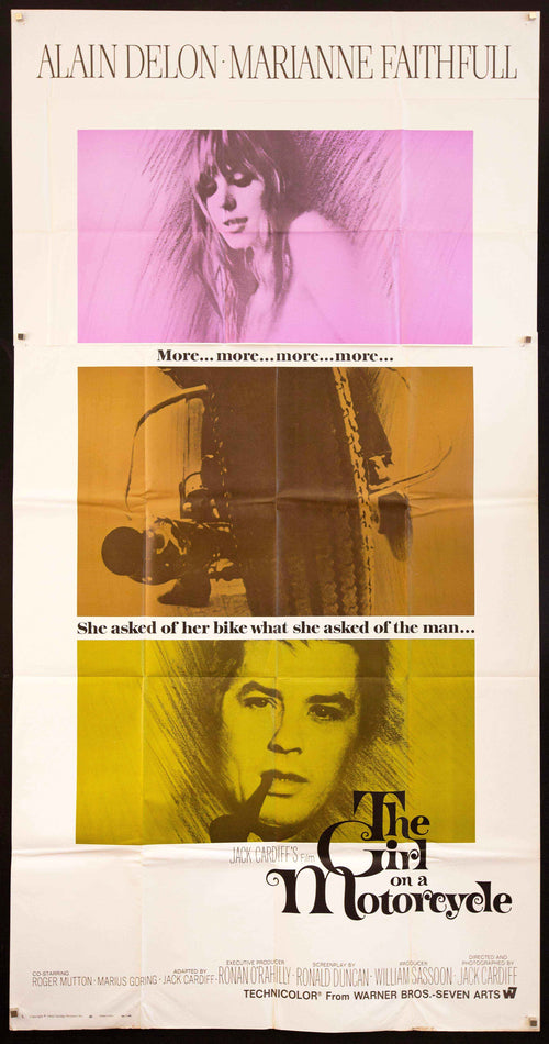 Girl on a Motorcycle (Naked Under Leather) Original Vintage Movie Poster