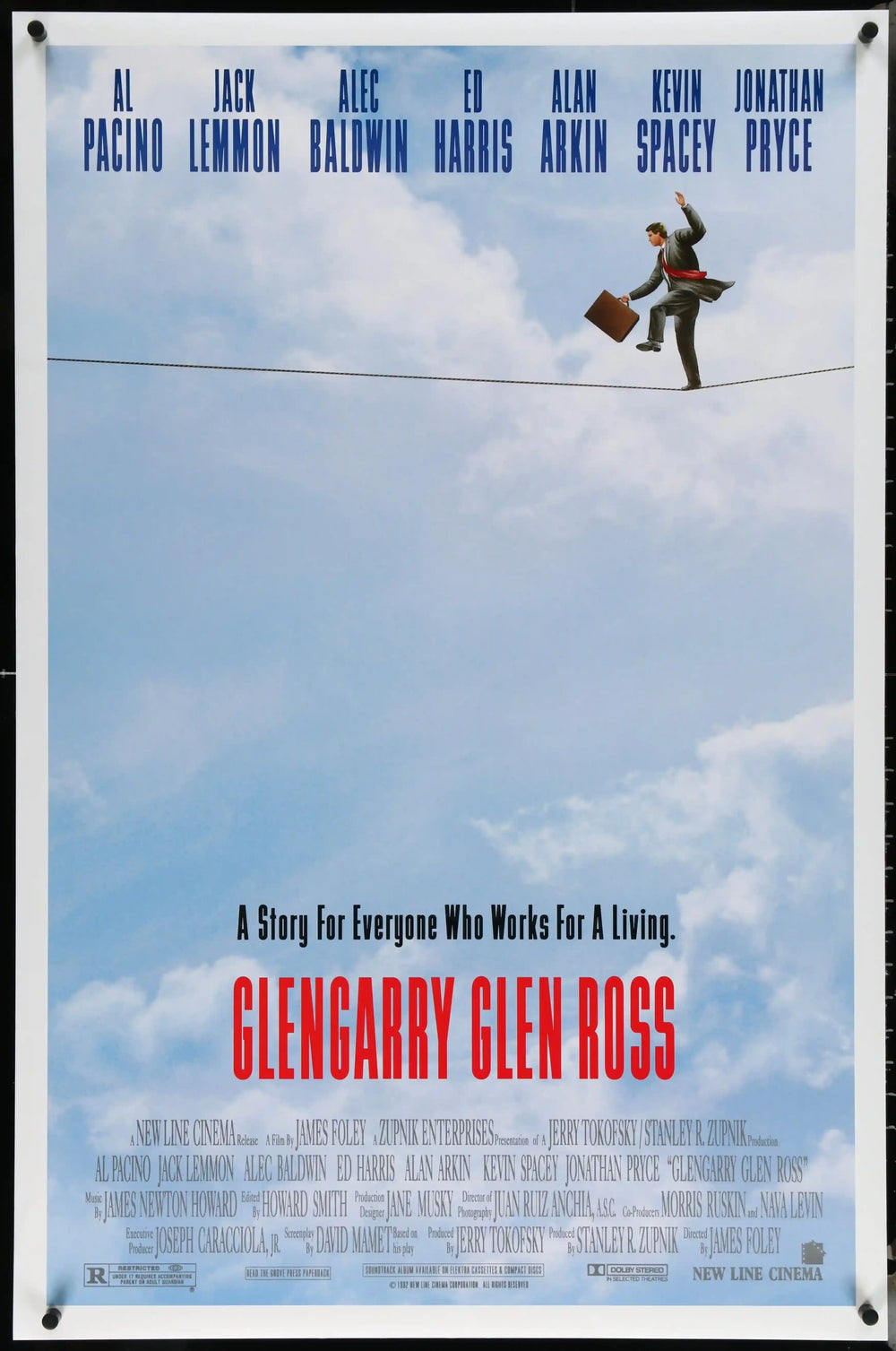 Glengarry Glen Ross Original Vintage Movie Poster