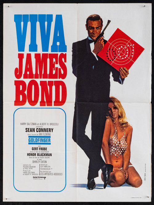 Goldfinger Original Vintage Movie Poster