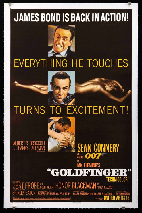 Goldfinger Original Vintage Movie Poster