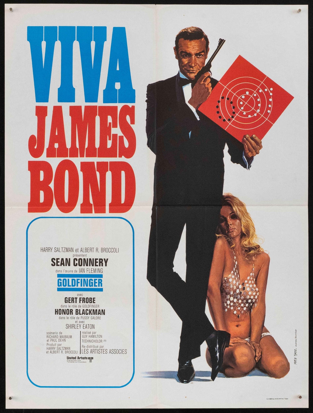 Goldfinger Original Vintage Movie Poster