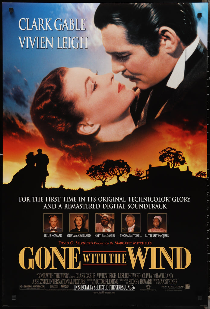 Gone With the Wind Movie Poster 1998 RI 1 Sheet (27x41) - Film Art Gallery