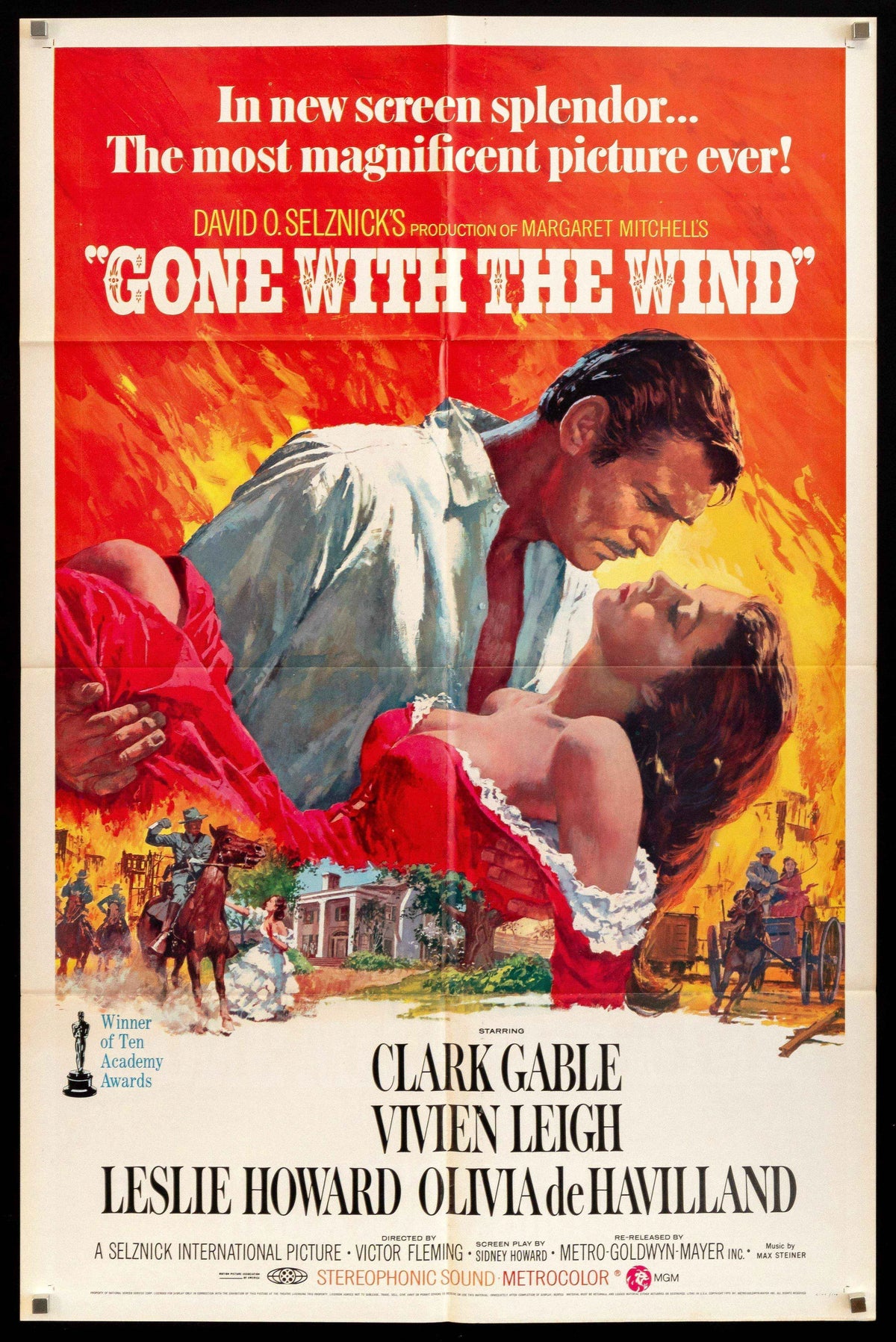 Gone With the Wind Original Vintage Movie Poster