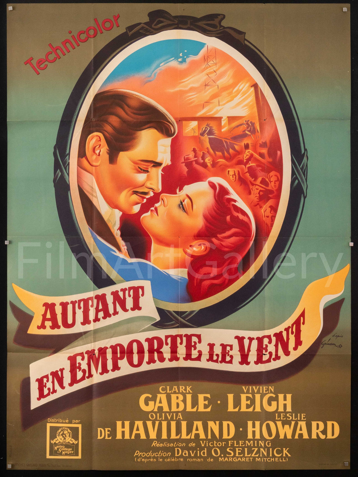 Gone With the Wind Original Vintage Movie Poster