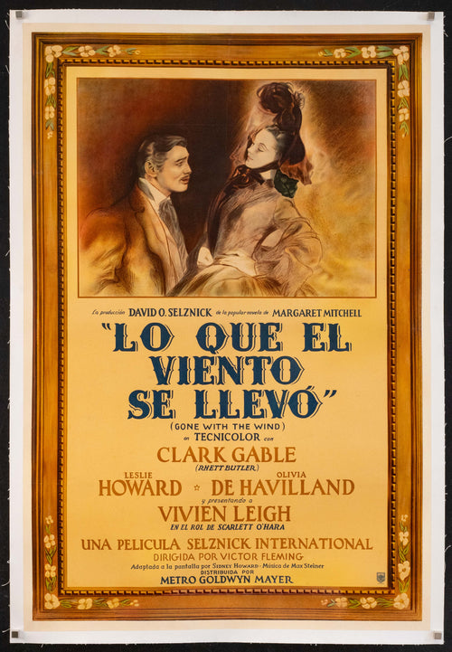 Gone With the Wind Original Vintage Movie Poster