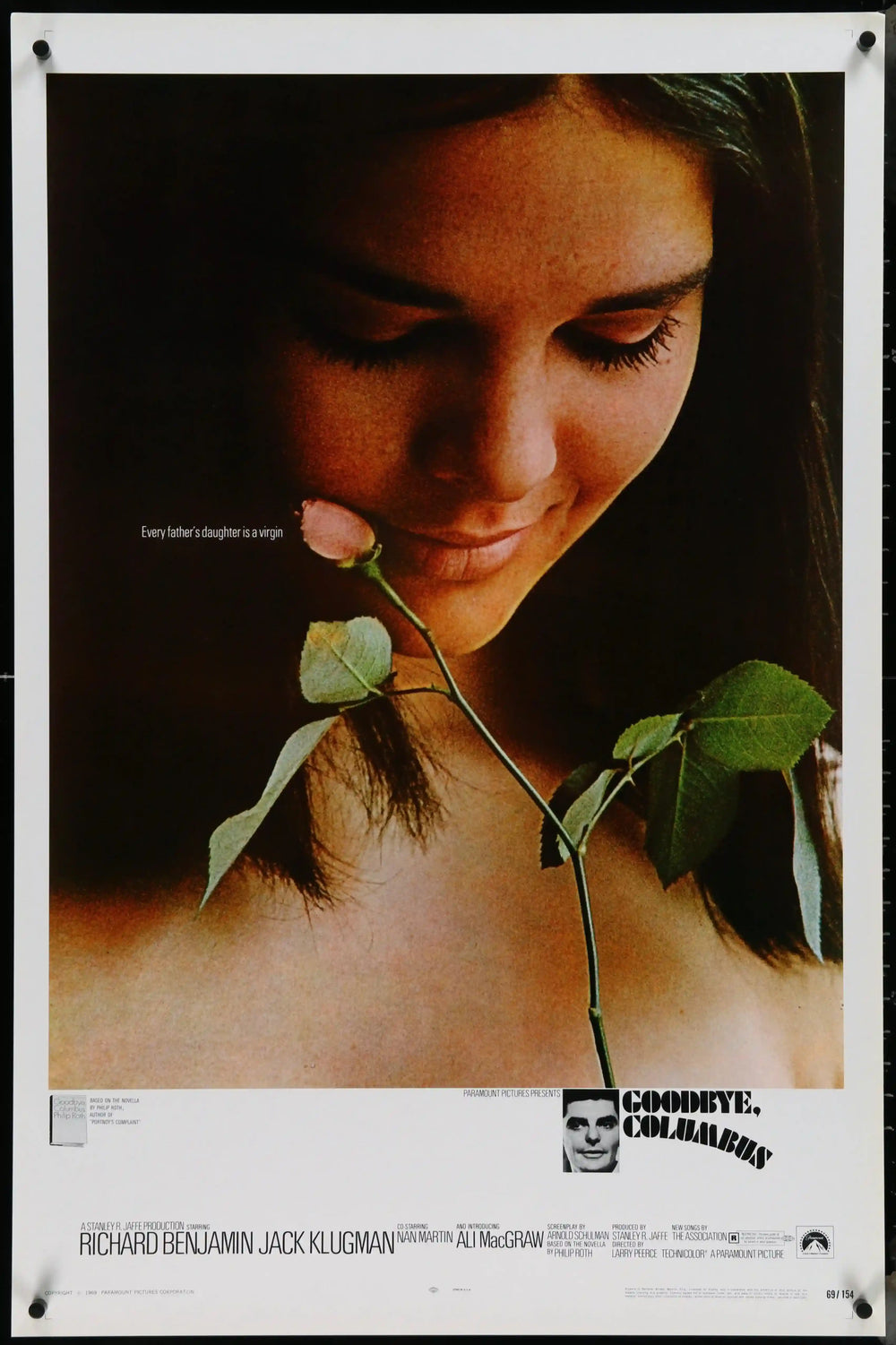 Goodbye Columbus Original Vintage Movie Poster