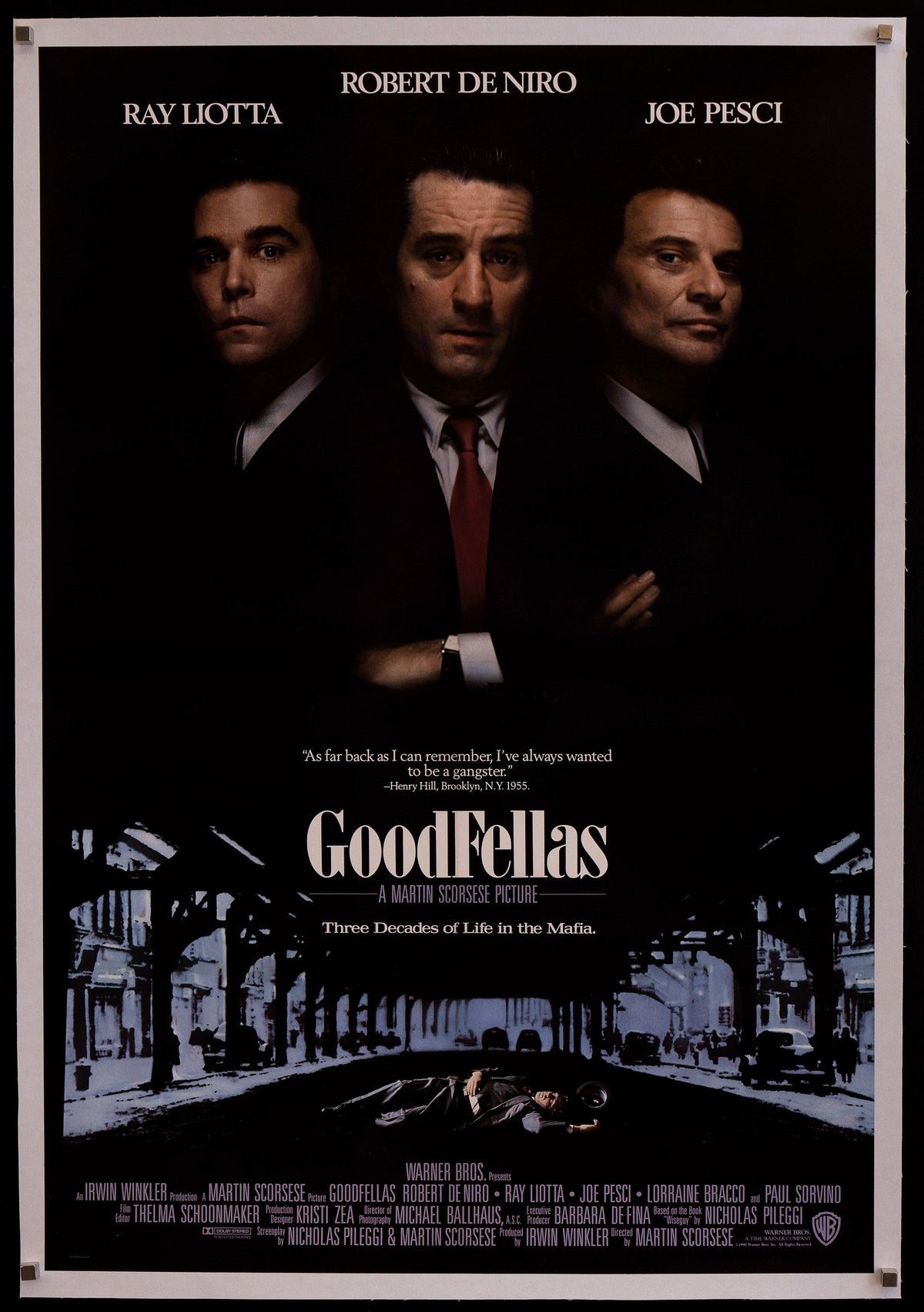 Goodfellas 1 Sheet (27x41) Original Vintage Movie Poster