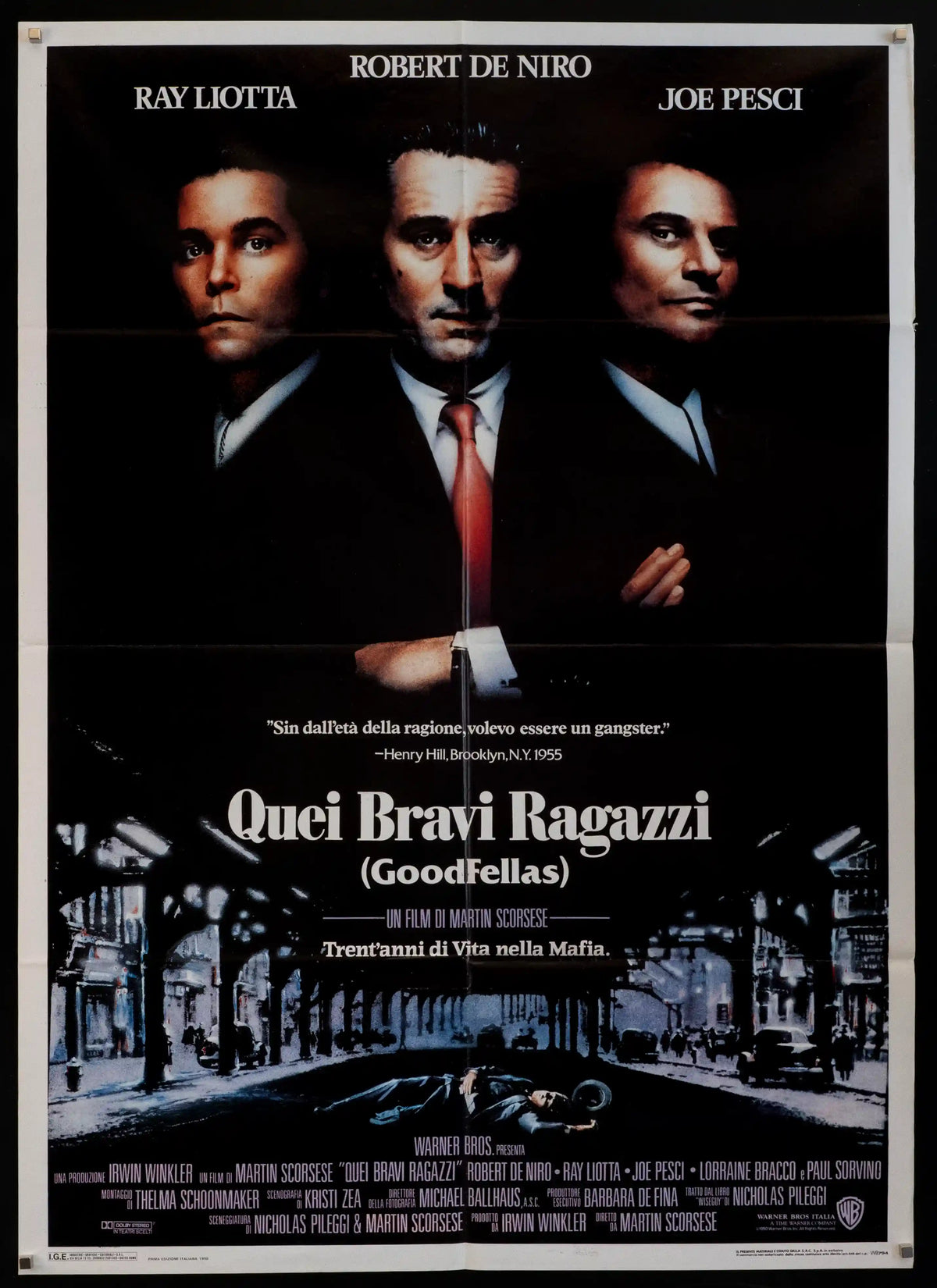Goodfellas Original Vintage Movie Poster