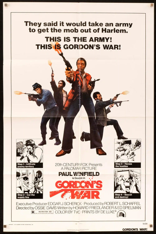 Gordon's War Original Vintage Movie Poster