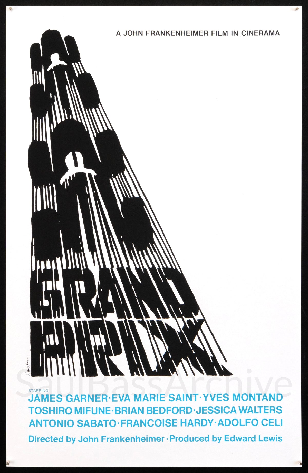 Grand Prix 25x39 Original Vintage Movie Poster