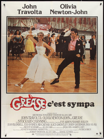 Grease Movie Poster 1978 French 1 panel (47x63)