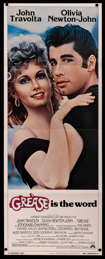 Grease Insert (14x36) Original Vintage Movie Poster
