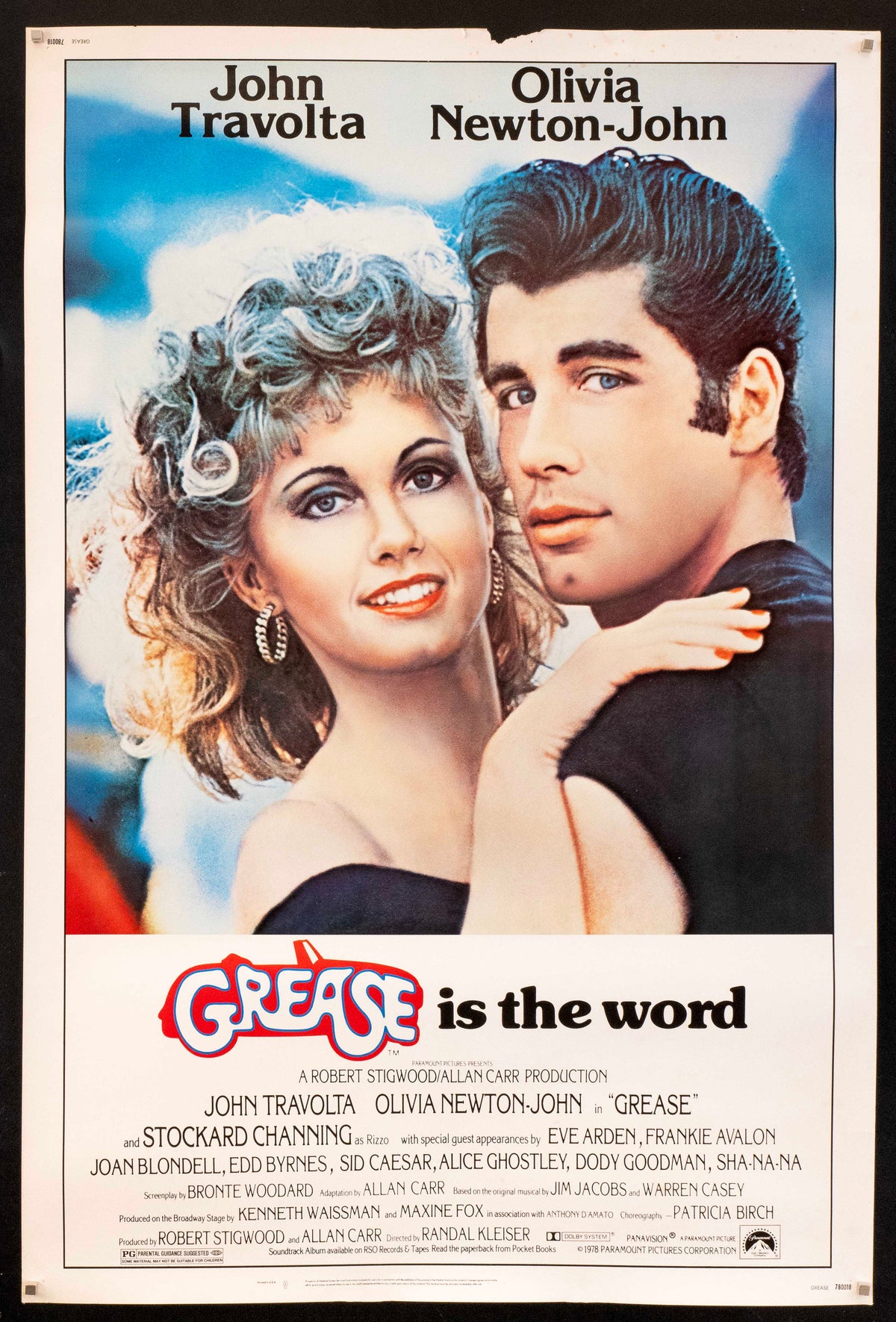 Grease Original Vintage Movie Poster