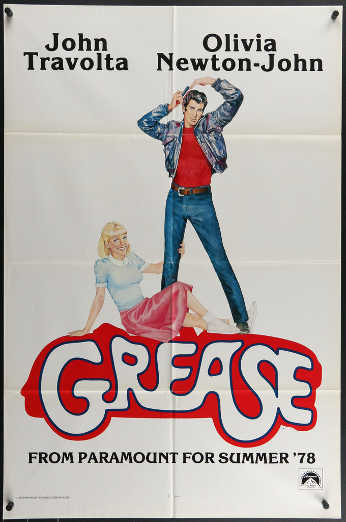 Grease Original Vintage Movie Poster