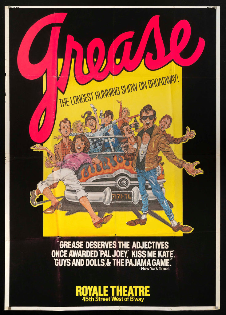 Grease Original Vintage Movie Poster