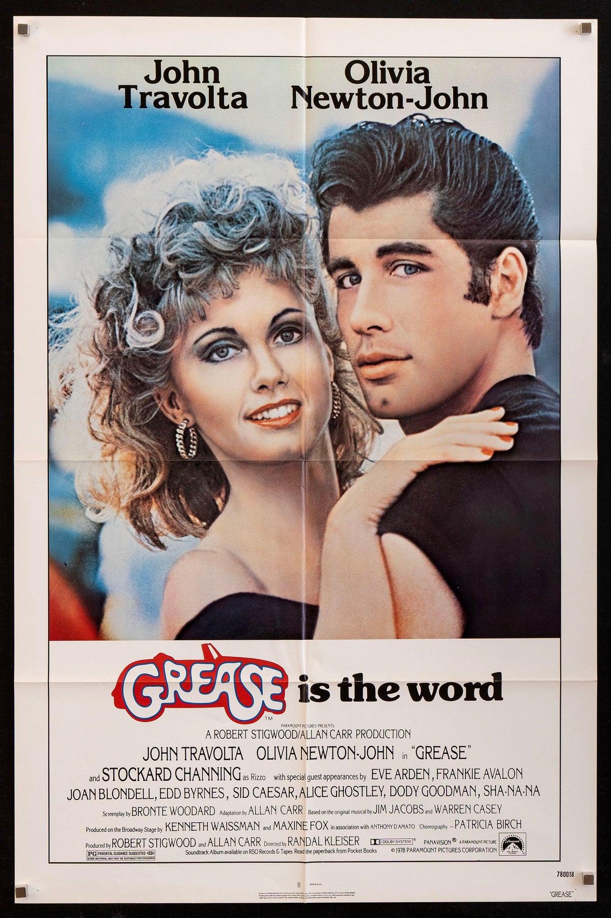 Grease Original Vintage Movie Poster