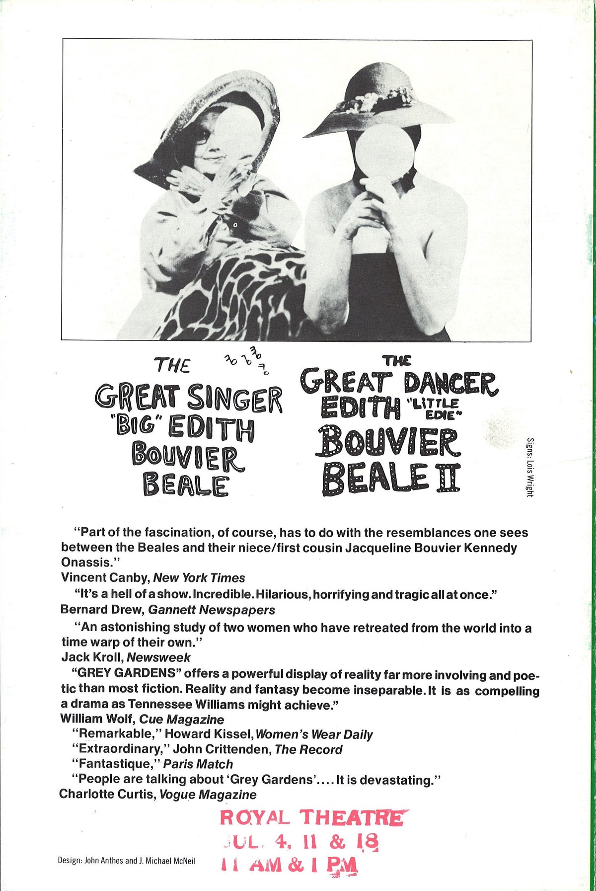 Grey Gardens Original Vintage Movie Poster