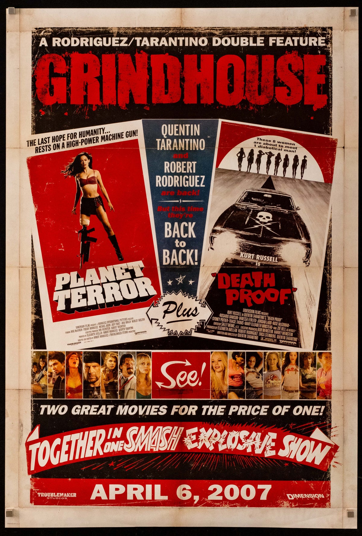 Grindhouse Original Vintage Movie Poster