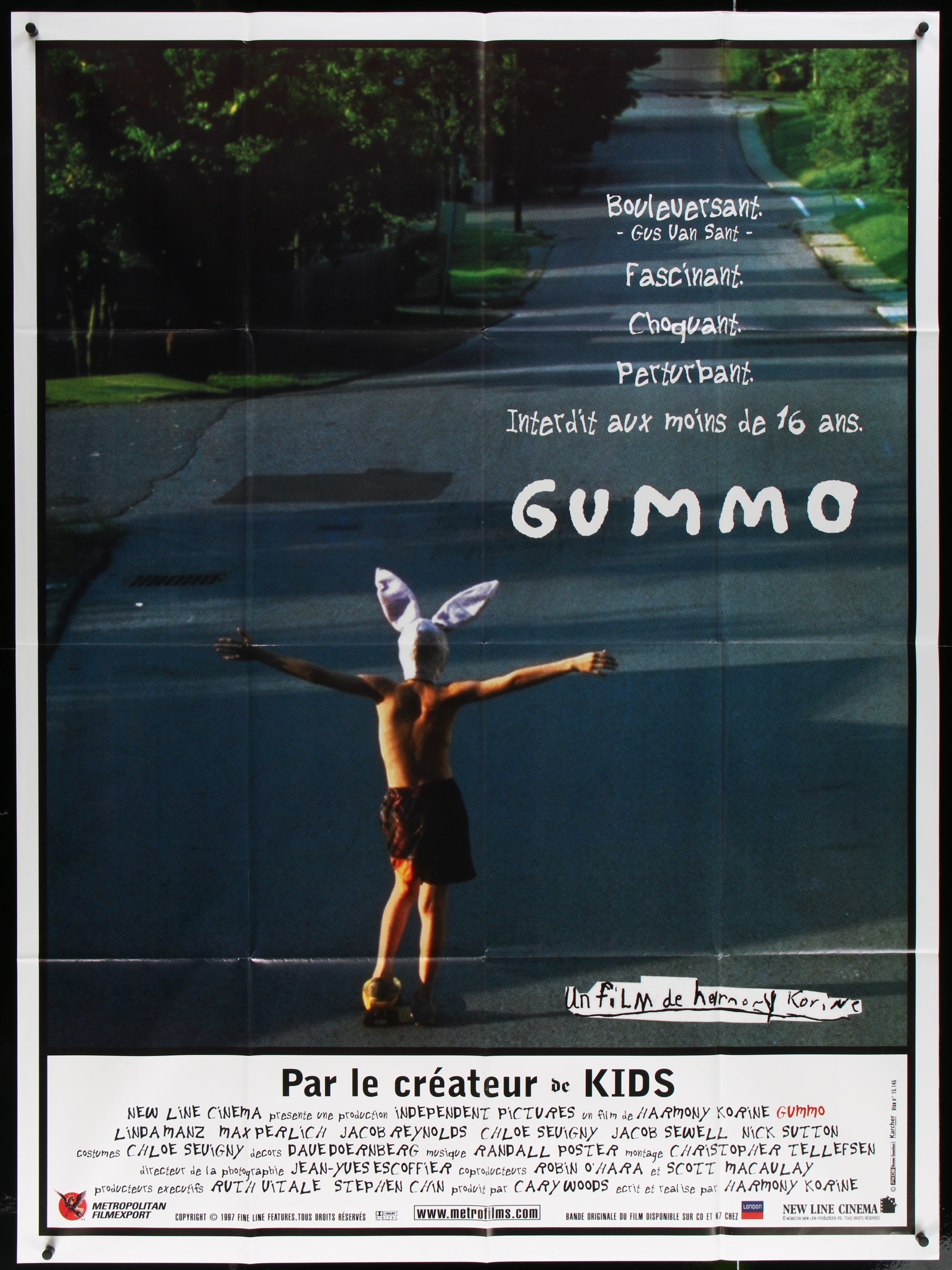 Gummo Movie Poster 1997 French 1 panel (47x63)