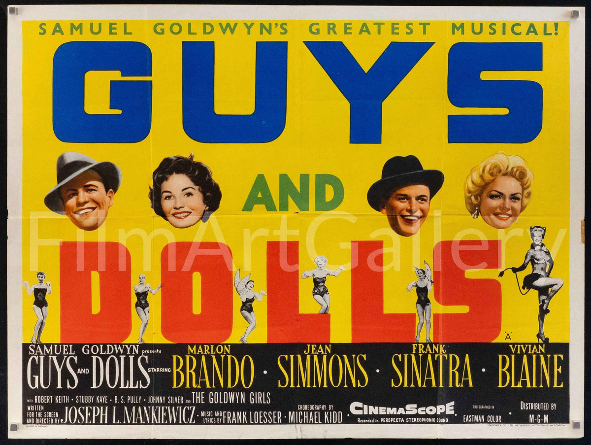 Guys and Dolls Original Vintage Movie Poster