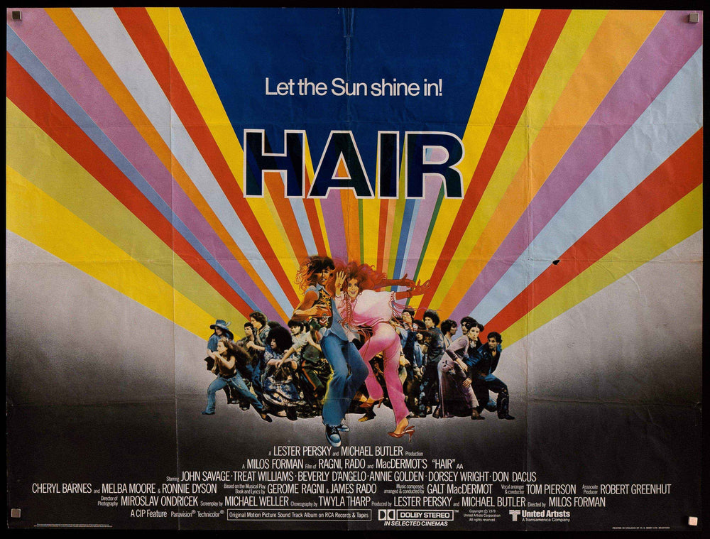 Hair Original Vintage Movie Poster
