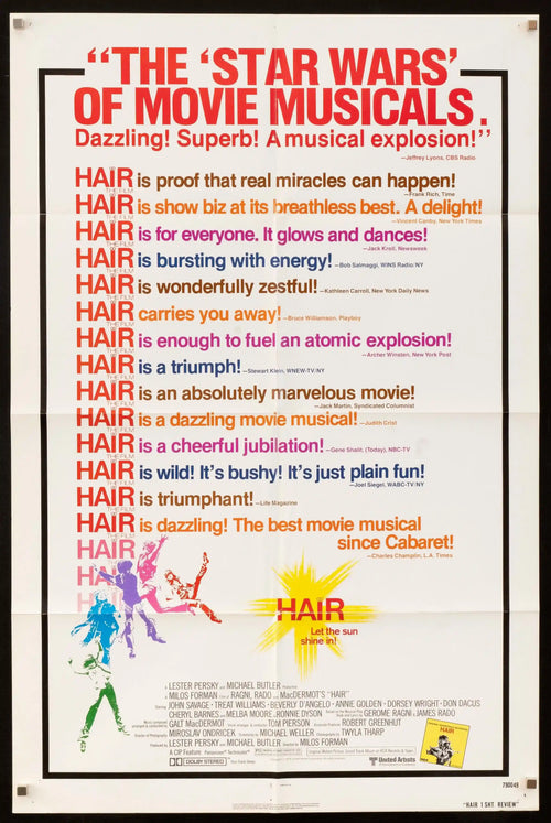 Hair Original Vintage Movie Poster