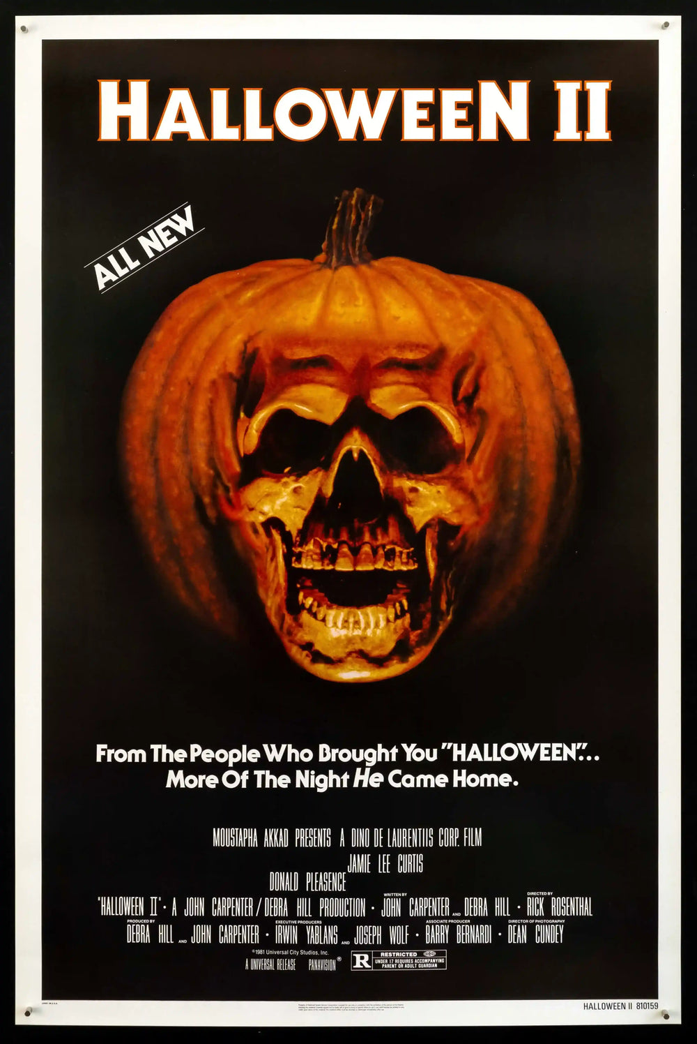 Halloween 2 Original Vintage Movie Poster