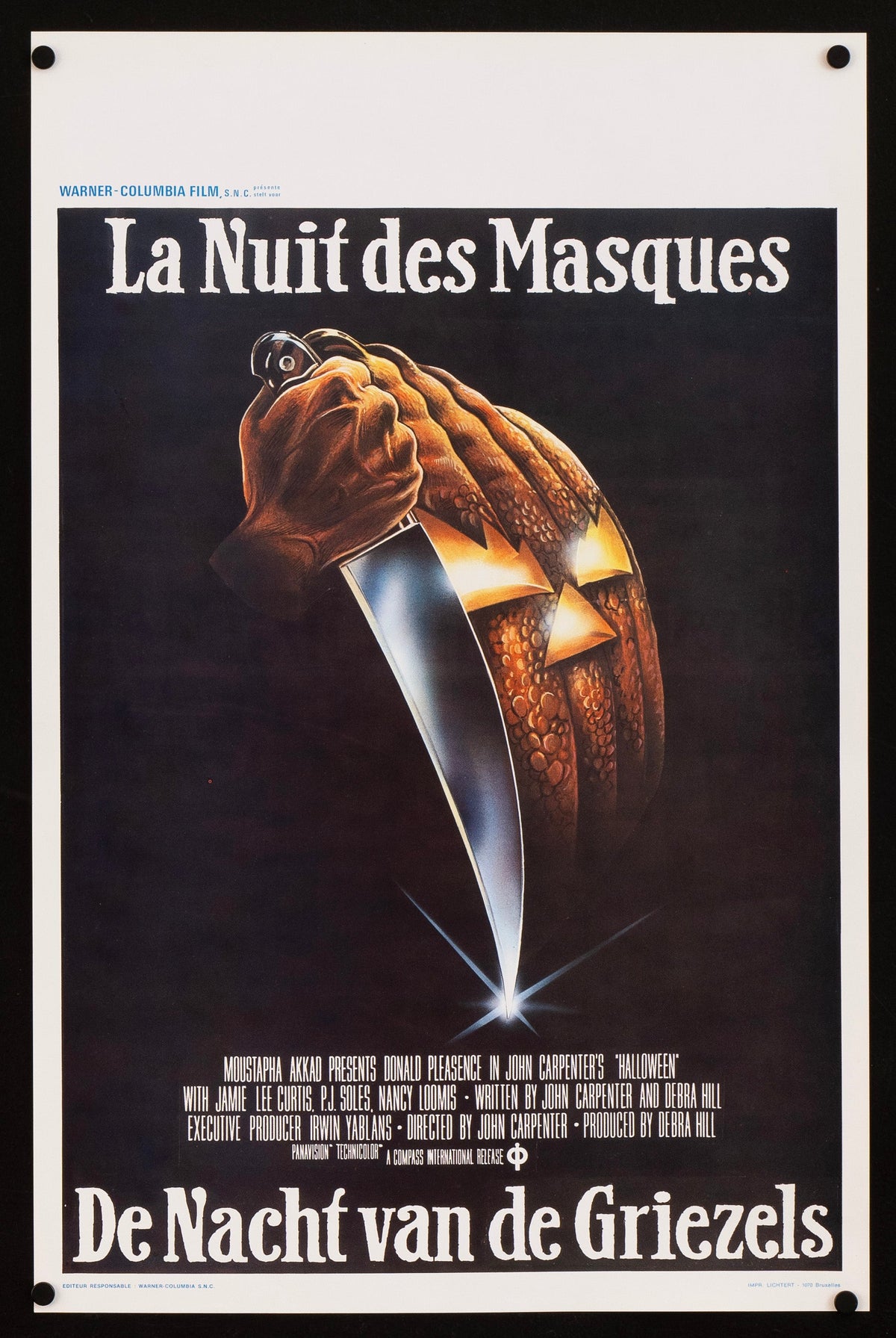 Halloween Belgian (14x22) Original Vintage Movie Poster