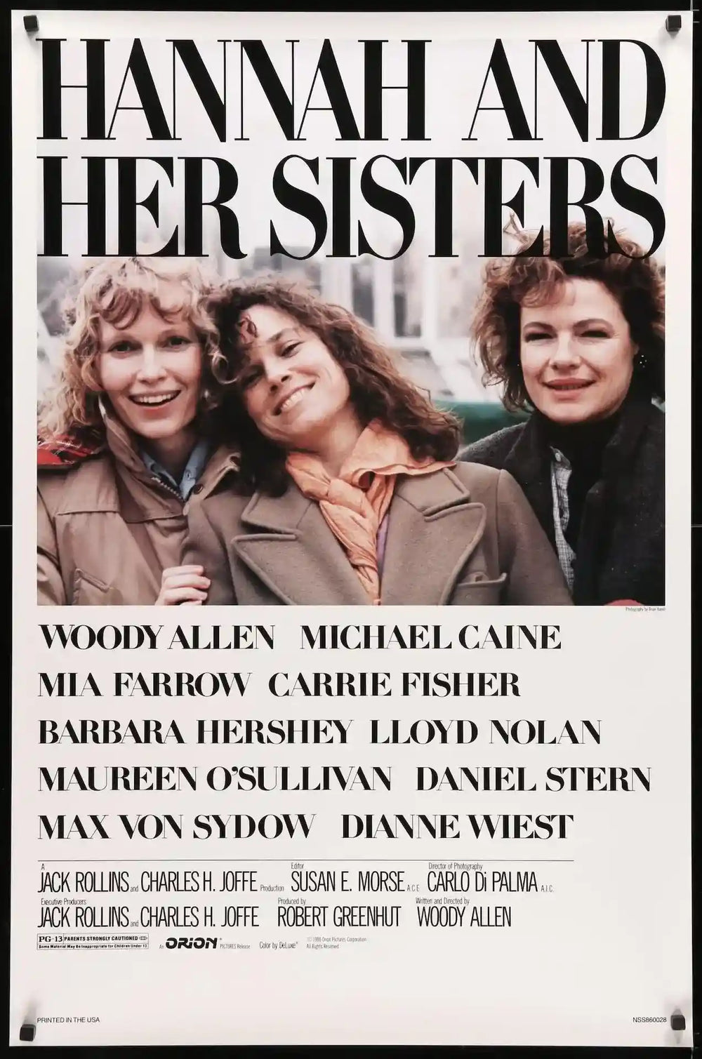Hannah and Her Sisters Original Vintage Movie Poster