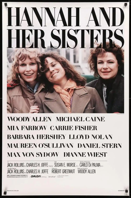 Hannah and Her Sisters Original Vintage Movie Poster