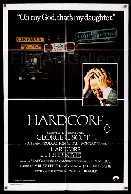 Hardcore Original Vintage Movie Poster