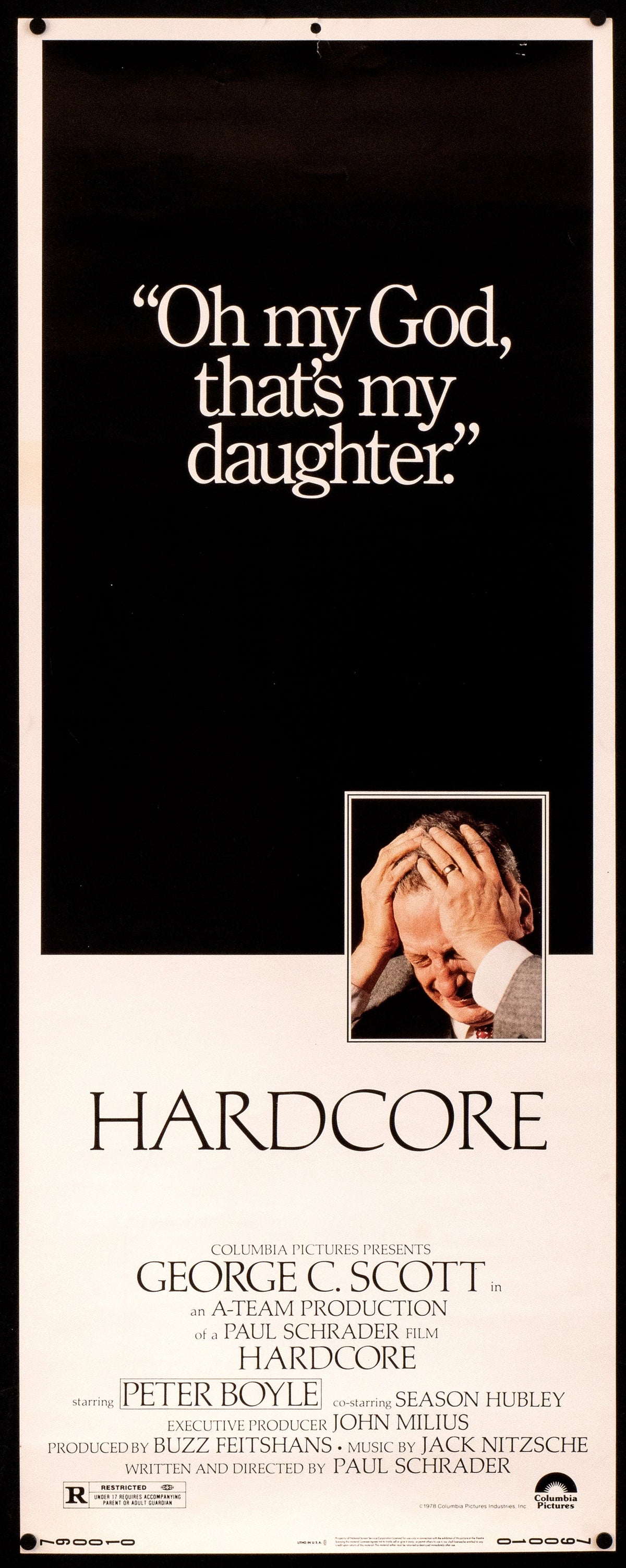 Hardcore Original Vintage Movie Poster