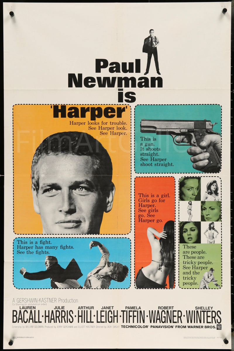 Harper 1 Sheet (27x41) Original Vintage Movie Poster