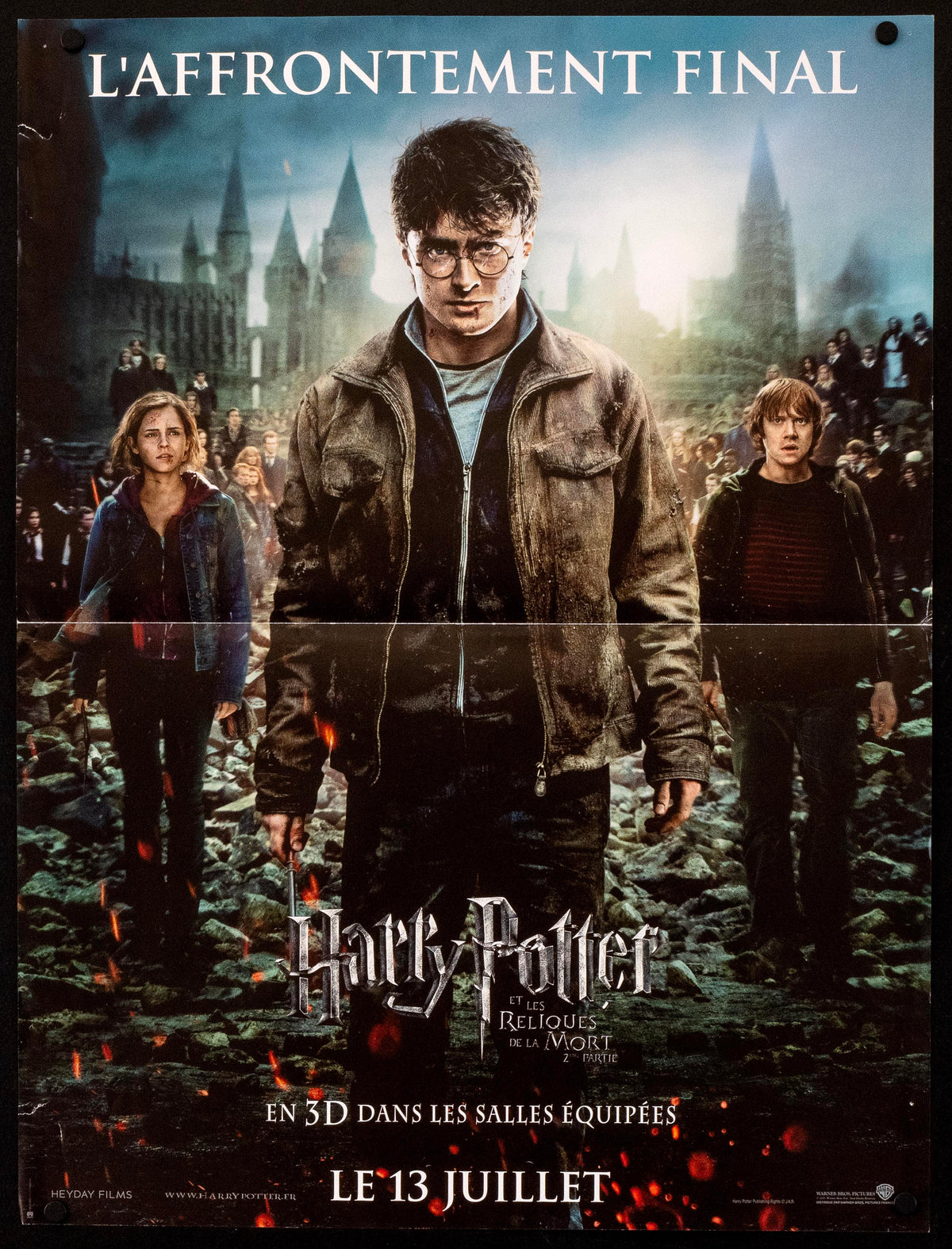 Harry Potter and the Deathly Hallows Part 2 French Mini (16x23) Original Vintage Movie Poster