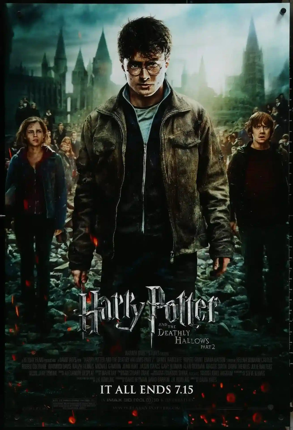 Harry Potter and the Deathly Hallows Part 2 Original Vintage Movie Poster