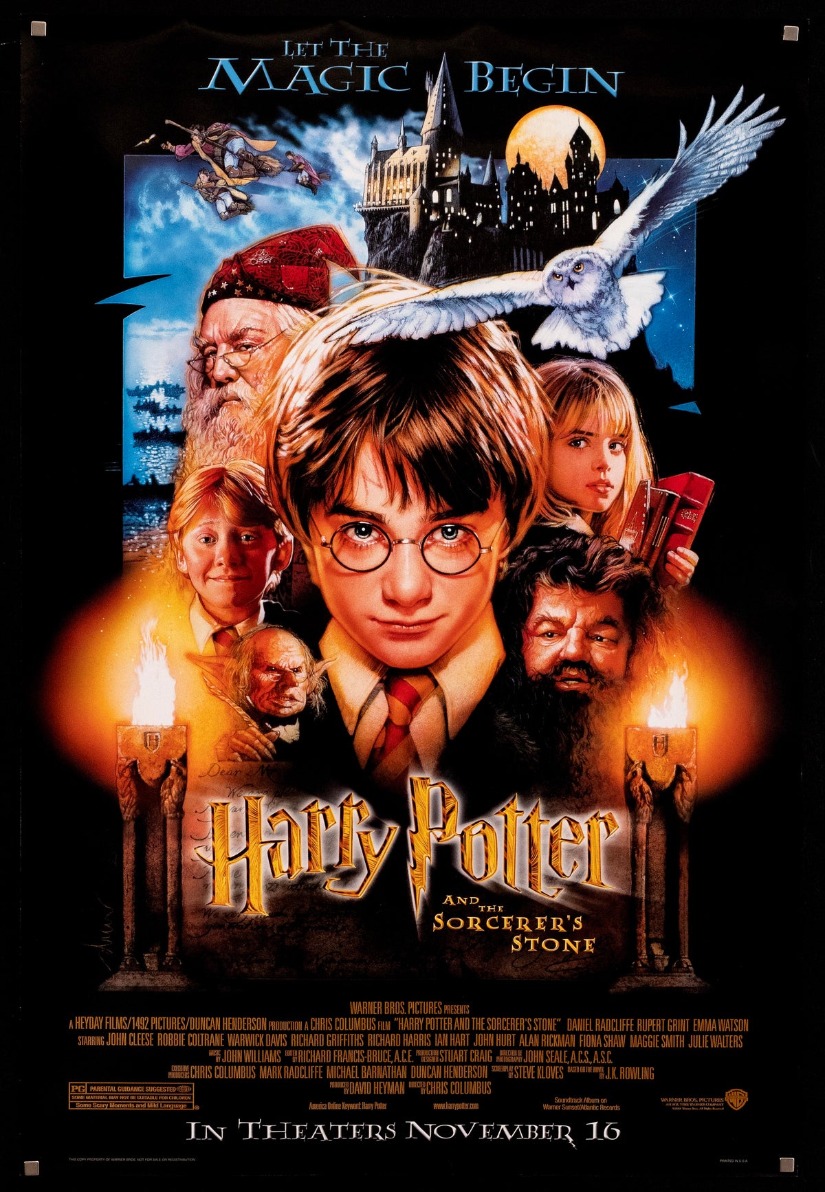 Harry Potter and the Sorcerer's Stone Original Vintage Movie Poster