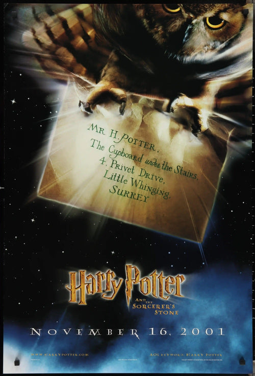 Harry Potter and the Sorcerer's Stone Original Vintage Movie Poster